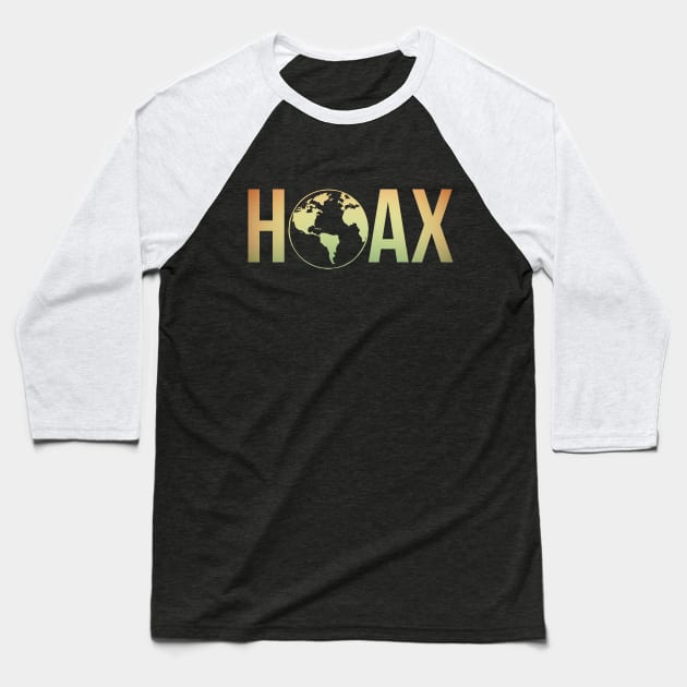 Hoax Conspiracy Theory Flat Earth Truther Baseball T-Shirt by charlescheshire